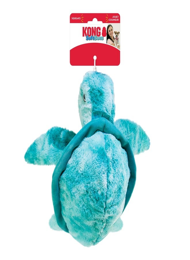 KONG SoftSeas Dog Toy – Plush Squeaky & Crinkle Toy for Dogs, Soft Thick Fabric, Ideal for Cuddling & Indoor Play (Large, Octopus/Turtle Combo) - Image 4